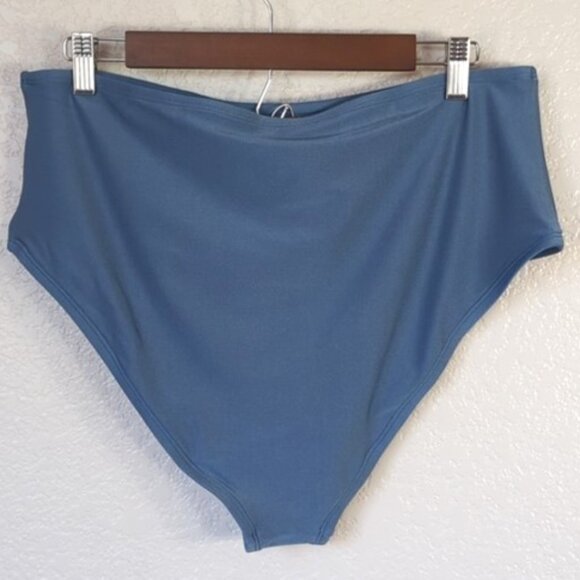 Cupshe Bikini Set 20/ 2X Knotted Stripe Flutter Sleeve Tank High Rise Bottoms - Picture 9 of 10